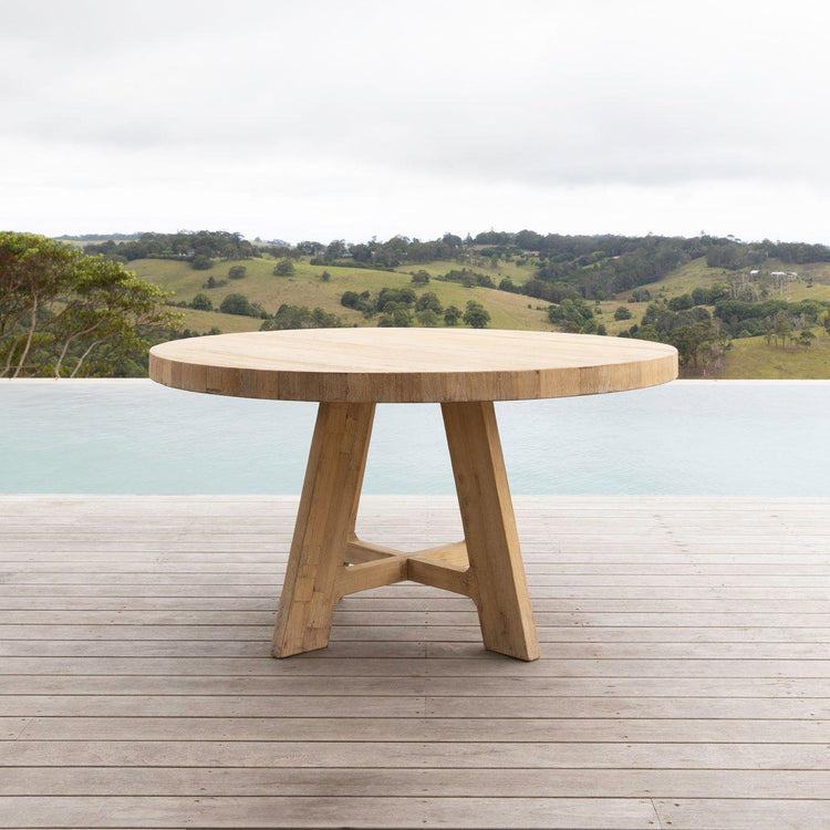 Vicenza Round Elm Dining Table-St Barts