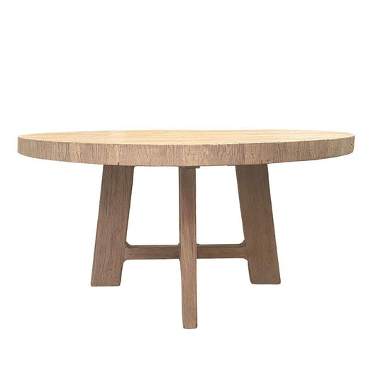 Vicenza Round Elm Dining Table 1.5m - Seats: 6
