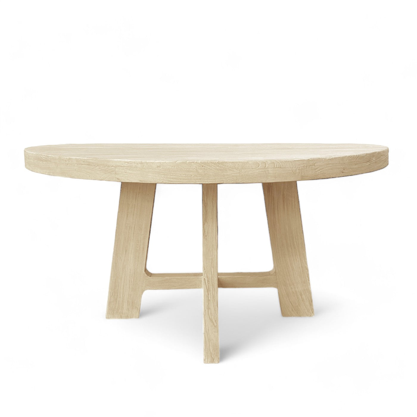 Vicenza Round Elm Dining Table 1.5m Seats 6