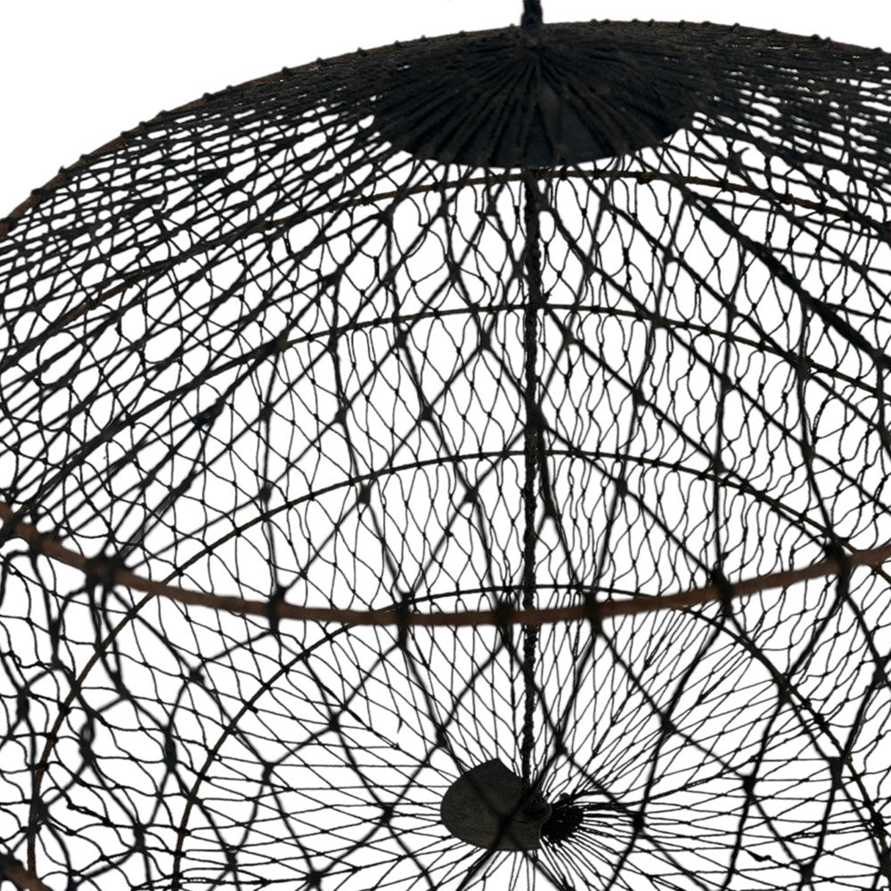 Vintage Wire Fish Trap Pendant