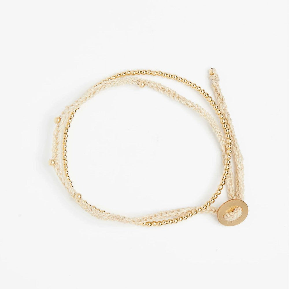 Wantok Bracelet - Natural/Gold