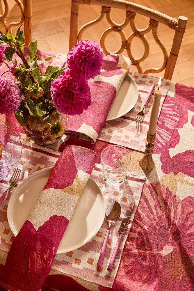 Wild Pansy Verde Napkins (Set of 4)