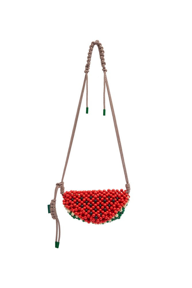 Wood Bead Watermelon Mini bag