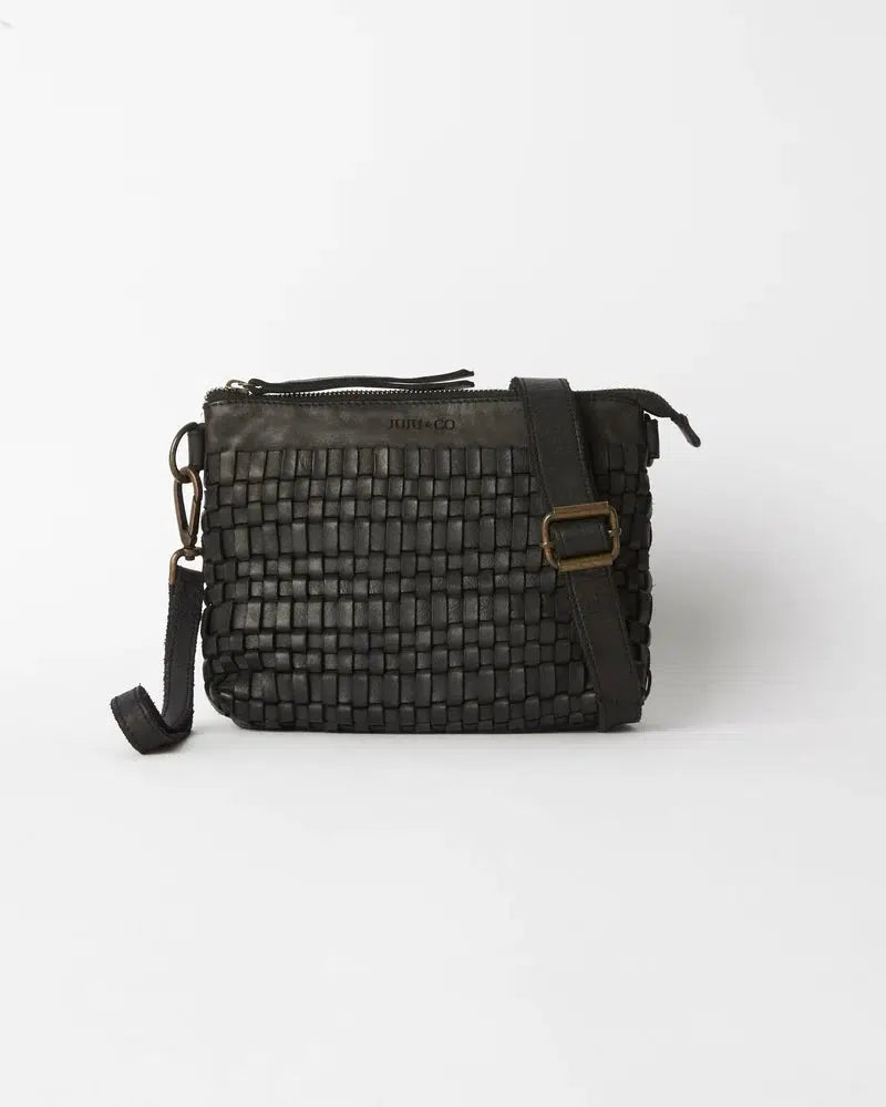 Woven Pouch Bag - Black