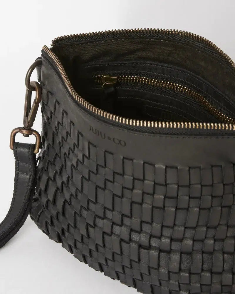 Woven Pouch Bag - Black