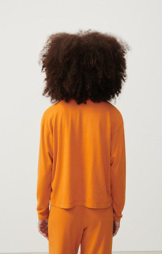 Ypawood Long Sleeve T-Shirt - Pumpkin Melange