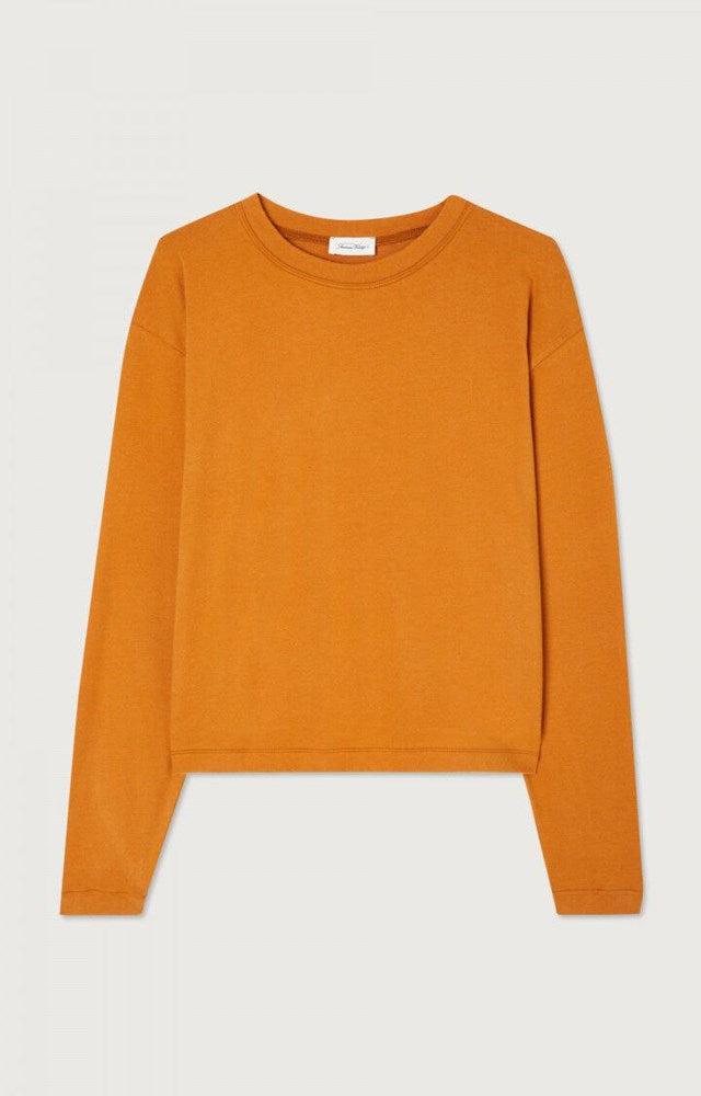 Ypawood Long Sleeve T-Shirt - Pumpkin Melange