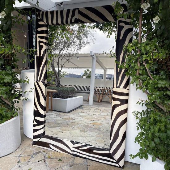 Zebra Mirror-St Barts