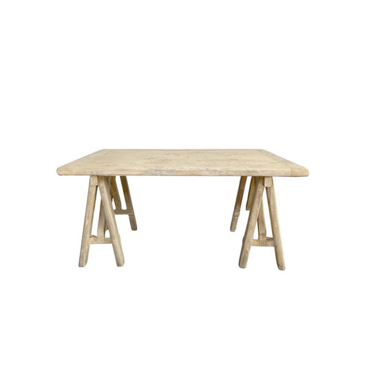 2m Siena Raw Elm Dining Table or Desk - Seats:4