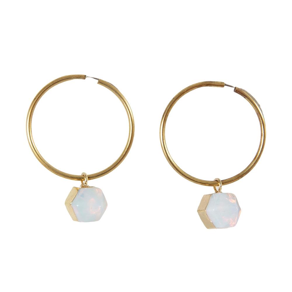 Earring OpalHoop