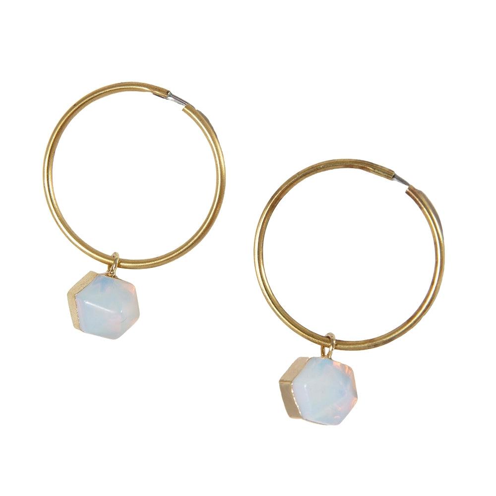 Earring OpalHoop