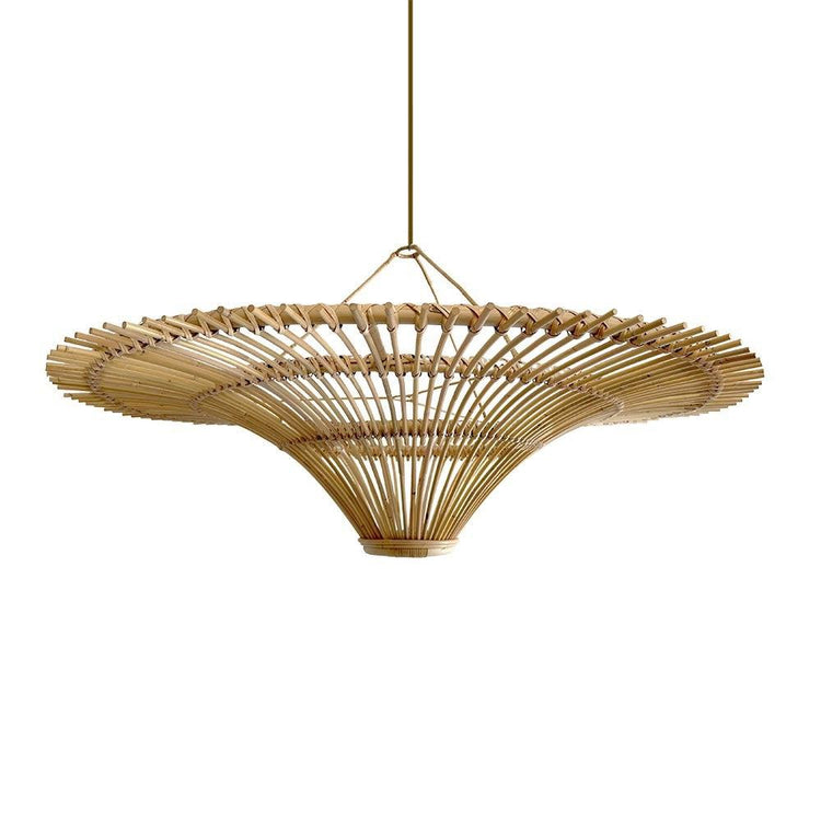 Rattan ceiling online fixture