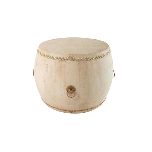 Natural Drum Side Table