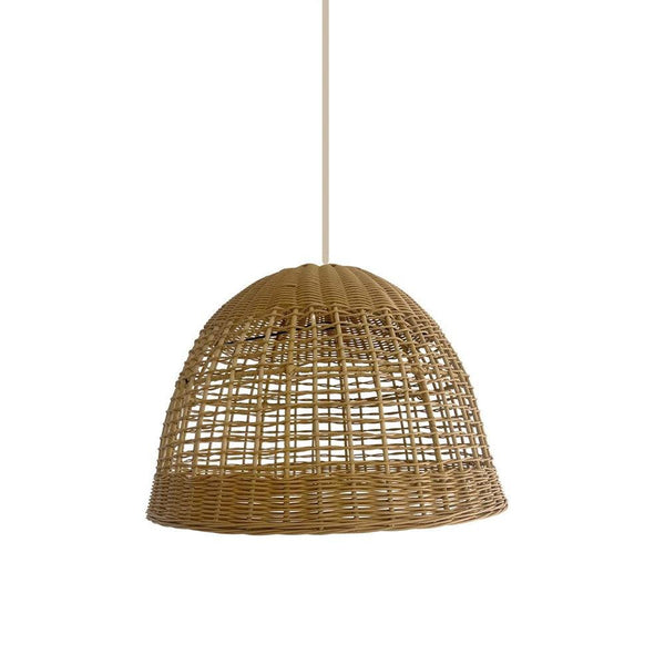 Small rattan deals light