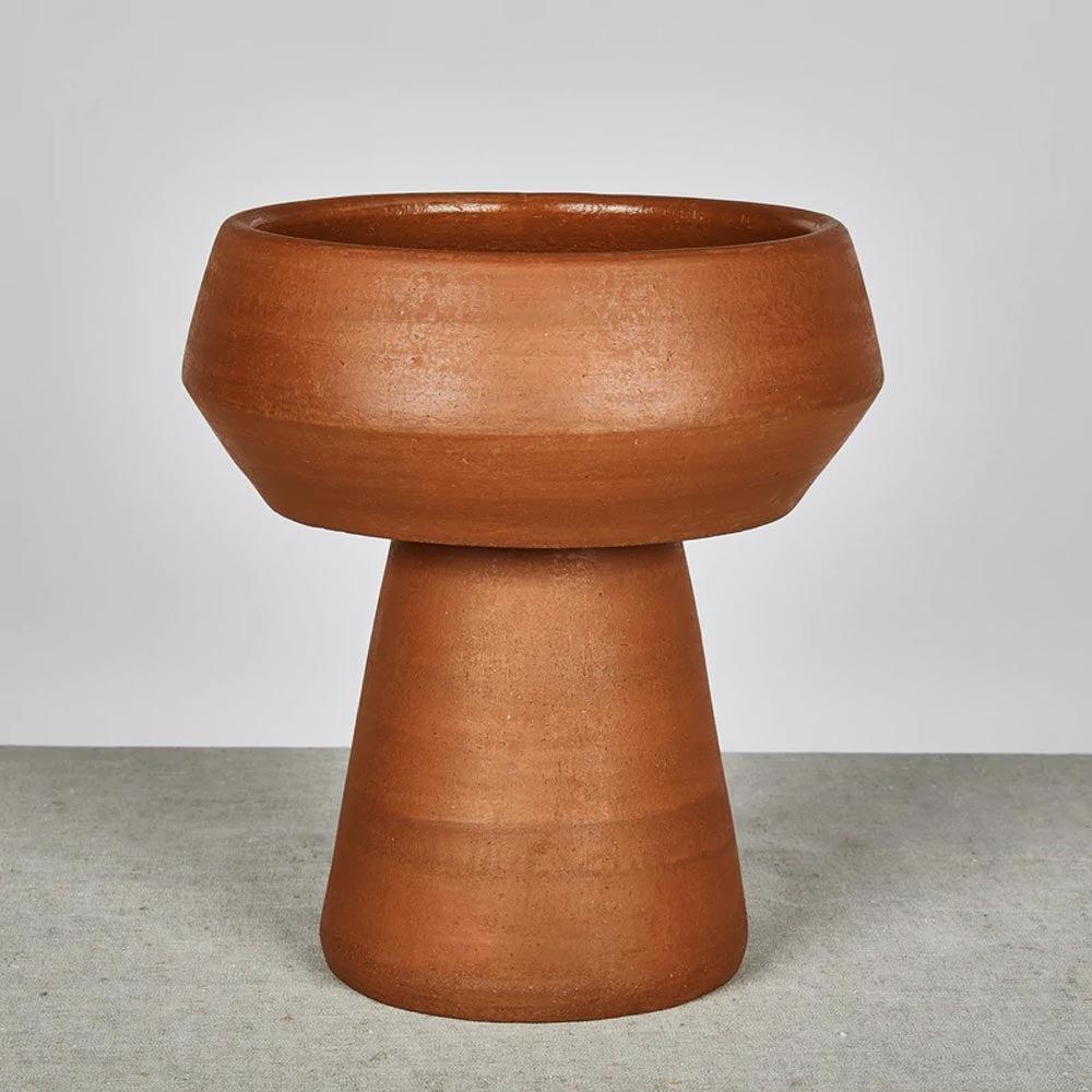 Terracotta Pedestal Vase