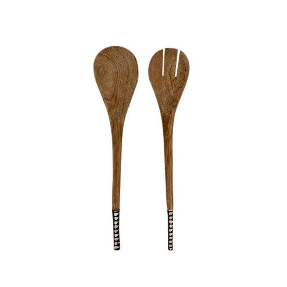 Timber Salad Server Set